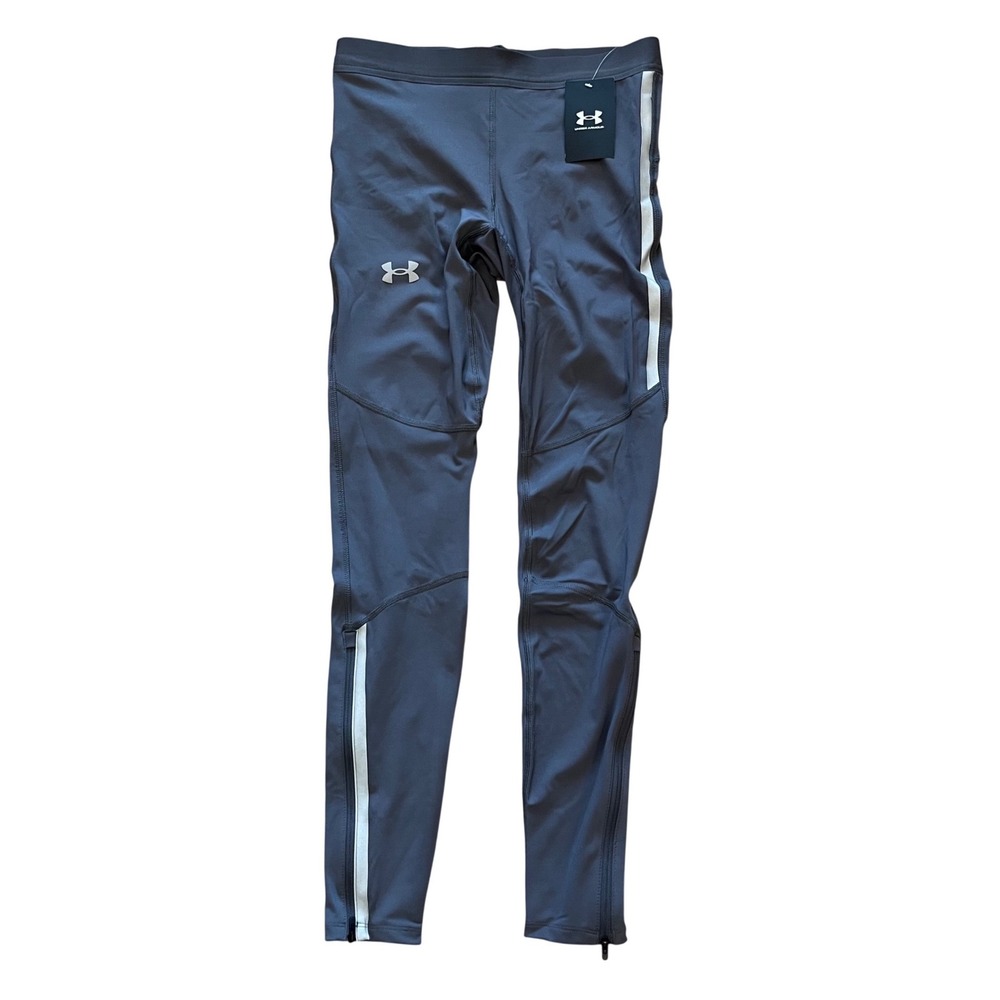 Under Armour Mens Launch Elite CW Tights Gray Running Leggings 1386678 Size M